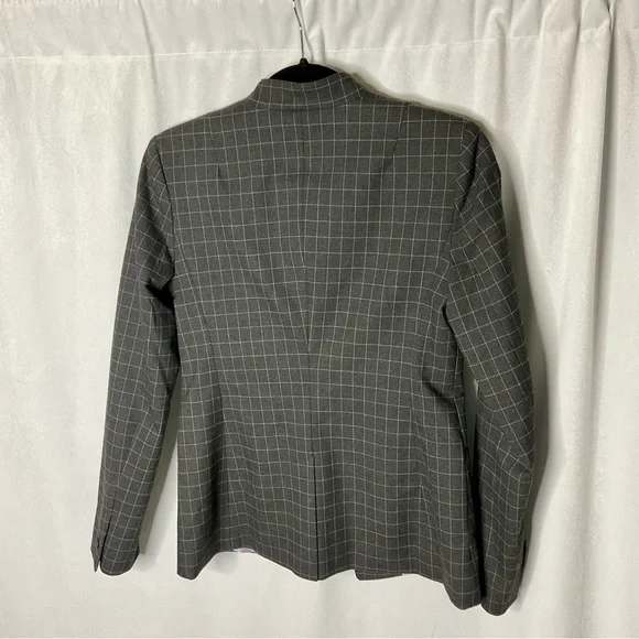 NWT Banana Republic One Button Plaid Blazer Size 0 - Picture 3 of 7